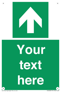 Safe condition Custom arrow up sign